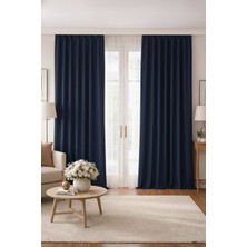 Vi Home Lüks 1.sınıf Elegance Series Karartma Blackout Tek Kanat Özel Dikim Kalın Pilesiz Fon Perde