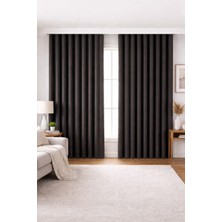 Vi Home Lüks 1.sınıf Elegance  Karartma Blackout Tek Kanat Özel Dikim Kalın Pilesiz Fon Perde