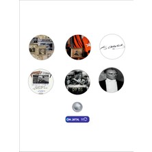 On Dijital Baskı Merkezi M.kemal Atatürk Temalı 6 Adet Rozet Seti