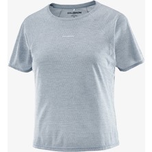 Salomon Shakeout Aır Crop Kadın Koşu Tişört Trade Winds LC2774400