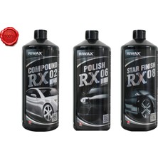 Riwax 3'lü Pasta Cila Seti RX02 Kalın Pasta + RX06 Ara Kat + RX08 Hare Cila 1 kg