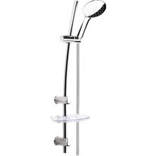 Sürgülü Duş Seti + Ø22MM Krom Kaplı + 5 Fonksiyonlu