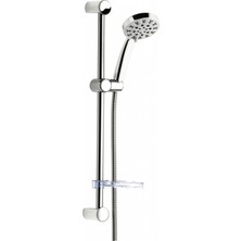 Sürgülü Duş Seti + Ø20MM Krom Kaplı + 5 Fonksiyonlu