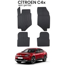 Zey Garage Tuning Citroen C4X 2023 2024 2025 2026- Uyumlu Araca Özel Lüx 2D Havuzlu Paspas (şaftsız)