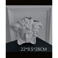 Zepce Design Insan Yüzü Reçine Vazo