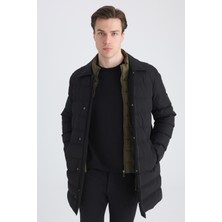 D'S Damat Ds Damat Regular Fit Siyah Düz Mont 5HC071221020M