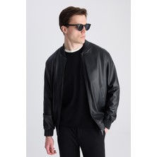 Twn Slim Fit Siyah Düz Mont 5EC070013001M