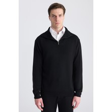 Twn Slim Fit Siyah Kazak 5EC065711207M