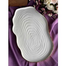 Rossev Dikdörtgen Sunum Tabağı Mikasa Moor Shiny 40X25CM