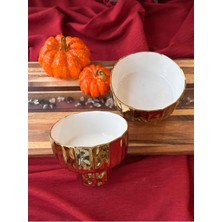 Rossev Ayaklı Kase Seti 2'li Mikasa Moor Shiny 11X8CM