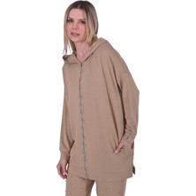 Invee Taşlı Tunik Camel