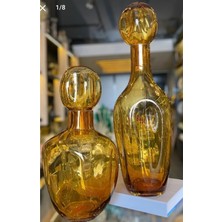 Zepce Design Amber Lüster Kapaklı Vazo