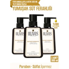 Olivos Doğal Zeytinyağlı Keçi Sütlü Sıvı Sabun Zeytinyağı El Sabunu Yoğun Nemlendirici 3 Adet 500 ml
