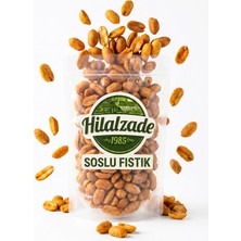 Hilalzade Soslu Yer Fıstık Lüks Kuruyemiş Iri Boy Atıştırmalık Soslu Fıstık 200 gr