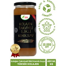 Zel Premium Ilikli Kemik Suyu 480 Ml-  Takviyeli Jöle Kıvamında - 6'lı