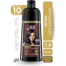 Jaja Siyah Saç Siyahlaştırıcı Şampuan 300 ml Tüm Saç Tipleri için Leke Bırakmayan Formül