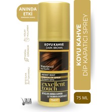 Jaja Exxellent Touch Dip Kapatıcı Saç Spreyi Koyu Kahve 75 ml