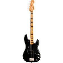 Squier 0374520506 Classic Vibe '70S Precision Bass Gitar (Siyah) | Akçaağaç Klavye Siyah P-Bass ve 70'ler Logosu