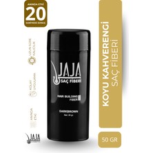 Jaja Koyu Kahve (Dark Brown) Saç Fiberi Topik | 50 gr & Doğal Görünüm Desteği