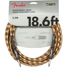 Fender 0990818107 Professional Enstrüman Kablosu (5.5m - Desert Camo) | Çöl Kamuflajı 5.5 Metre Uzunluk Sahne Için Ekstra Dayanıklılık