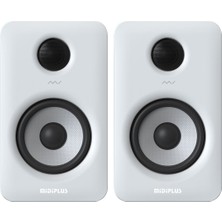 Midiplus 10 0017 Mı5 Iı Yakın Alan Bluetooth Studio Monitörü (Beyaz/çift) 2X35W | 5 Inç Woofer Kablosuz Bağlantı Desteği