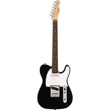 Squier 0379670506 Debut Telecaster Elektro Gitar (Siyah) | Başlangıç Seviyesi Laurel Klavye ve Dayanıklı Siyah Gövde