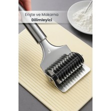 Orvila Erişte ve Makarna Dilimleyici - Paslanmaz Çelik - Pratik Hamur Kesme Aparatı - 9 Bıçaklı