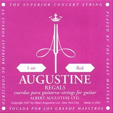 Augustine 650527 Klasik Gitar Tel Seti - Regals Red (Orta Tansiyon - Geleneksel) | Kristal Naylon Tizler, Sıcak ve Geleneksel Ispanyol Gitar Tonu | Ölçü: 4/4 Klasik Gitarlar Için (6'lı Tam Takım Set)