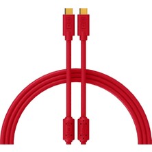 Dj Techtools 04 0012 Chroma Cables Usb-C To C Dj Kablosu 1mt (Kırmızı) | Kısa Mesafe Için Ideal Renk Kodlu Kurulum