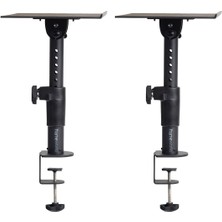 Gator Frameworks 07 0005 Clamp-On Studio Monitor Stand Pair | Masaya Monte Monitör Standı Yer Tasarrufu