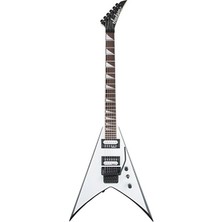 Jackson 2910224577 Js King V JS32 Elektro Gitar (White W/black Bevels) | Beyaz Gövde Siyah Kenar Çizgileri ve Floyd Rose