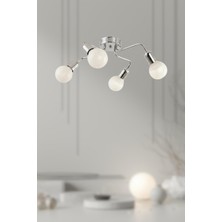 Ronisu Aydınlatma Urmora 4’lü Cam Küre Modern Avize – Salon & Oturma Odası Avizesi