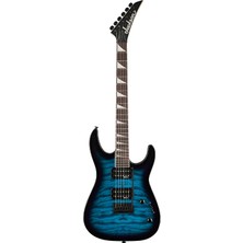 Jackson 2910211586 JS20 Dinky Dkq 2pt Elektro Gitar (Transparent Blue Burst) | Amaranth Klavye Mavi Burst Cila ve 2-Noktalı Tremolo