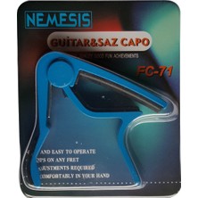 Nemesis Fc-75/bl Gitar Kaposu (Mavi) | Şık Mavi Kaplama Hassas Ayar Gerektirmeyen Tasarım Sahne ve Stüdyo Kullanımı Için Ideal