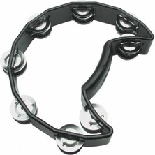 Karin SK-100 Yarım Ay Tef - 8 Çift Zilli (Aksesuar - Ritim Seri) | Ergonomik Tutuş, 8 Çift Paslanmaz Çelik Zil, Yüksek Ses Hacmi ve Hafif Gövde | Ölçü: 22 cm Standart Genişlik