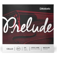 D'addario J101034 Prelude Çello Tel Seti (3/4) | 3/4 Ölçek Için Optimize Edilmiş Tansiyon Dengeli Ses Yayılımı ve Kolay Çalınabilirlik