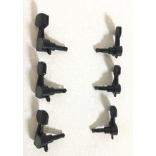 Cremonia MH-E001BK Mikrofon Tutacağı | Vidalı Mikrofon Klipsi - Siyah