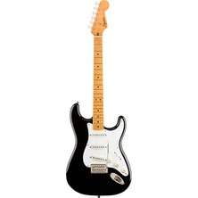 Squier 0374005506 Classic Vibe '50S Stratocaster Elektro Gitar (Siyah) | Akçaağaç Klavye Siyah Gövde ve Vintage Strat Tonu