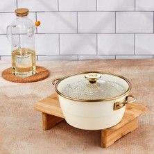 Taç Çıtır Cips Emaye 22 cm Kızartma Tenceresi