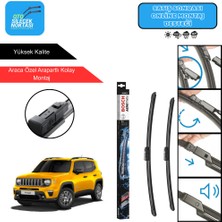 Jeep Renegade Uyumlu 2014-2024 Bosch Aerotwin Araca Özel Ön Silecek Takımı 550-500MM