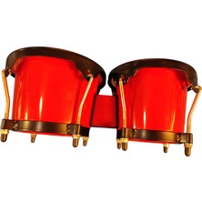 Mitello HO27RD Fiber Bongo Seti (6.5"/7.5" Kırmızı) | Canlı Kırmızı Renk Dayanıklı Gövde Yapısı Profesyonel Ritim Performansı