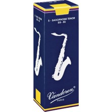 Vandoren SR2225 Traditional Tenor Saksafon Kamışı No: 2.5 (Orta Seviye) - 5'li Paket | Dengeli ve Popüler Sertlik Derecesi ile Kararlı Ses Yapısı