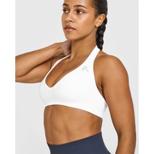 Oner Active Halter Seamless Bra - Beyaz