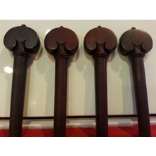 Picaldi 1232-H Kalp Model Rosewood Viyola Kulak Seti | Viyola Için Özel Tasarlanmış Kalp Formu ve Sağlam Akort Mekanizması