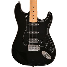 Madison Meg-3bk Elektro Gitar (Siyah) | Hss Manyetik Dizilimi Çok Yönlü Ton