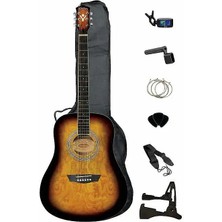 Washburn Wshagpakqttb Exclusive Akustik Gitar Paketi | Aksesuarlı Tam Set Başlangıç Paketi