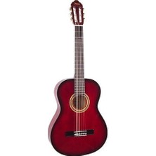 Valencia VC102TRDS Klasik Gitar 1/2 (Kırmızı Sunburst) | Sap Çelikli - 5-8 Yaş Için - Ergonomik