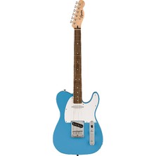 Squier 0373450526 Sonic Telecaster Elektro Gitar (California Blue) | Mavi Renk Laurel Klavye ve Beyaz Pickguard