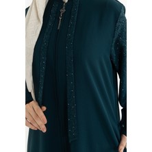 Kadeem Giyim Yağmur Buhara Ferace Petrol Yeşili- 422630