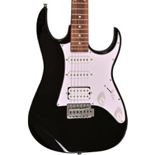 Madison Meg-Bk Elektro Gitar (Siyah) | Başlangıç Seviyesi Strat Kasa